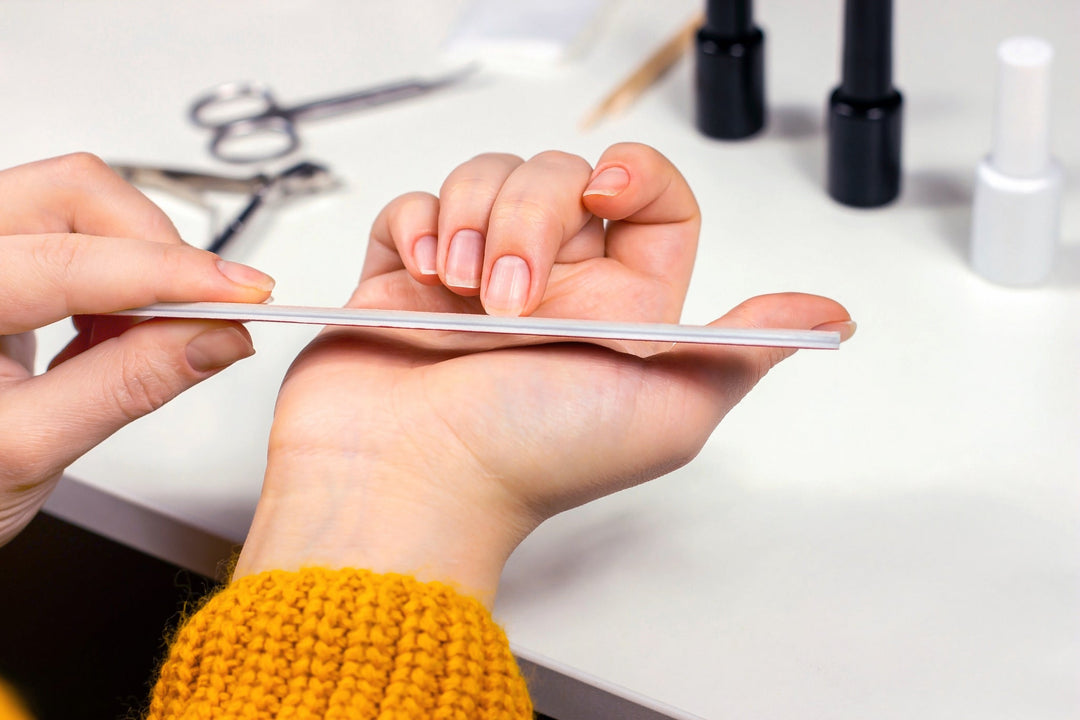 lima de uñas utilizada en las uñas