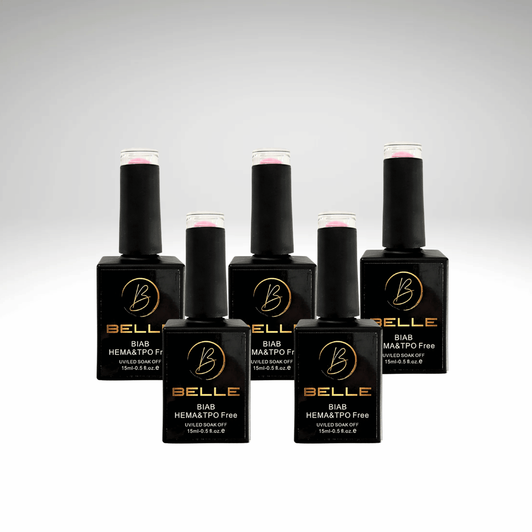 5 x Belle Beauty BIAB Bottles