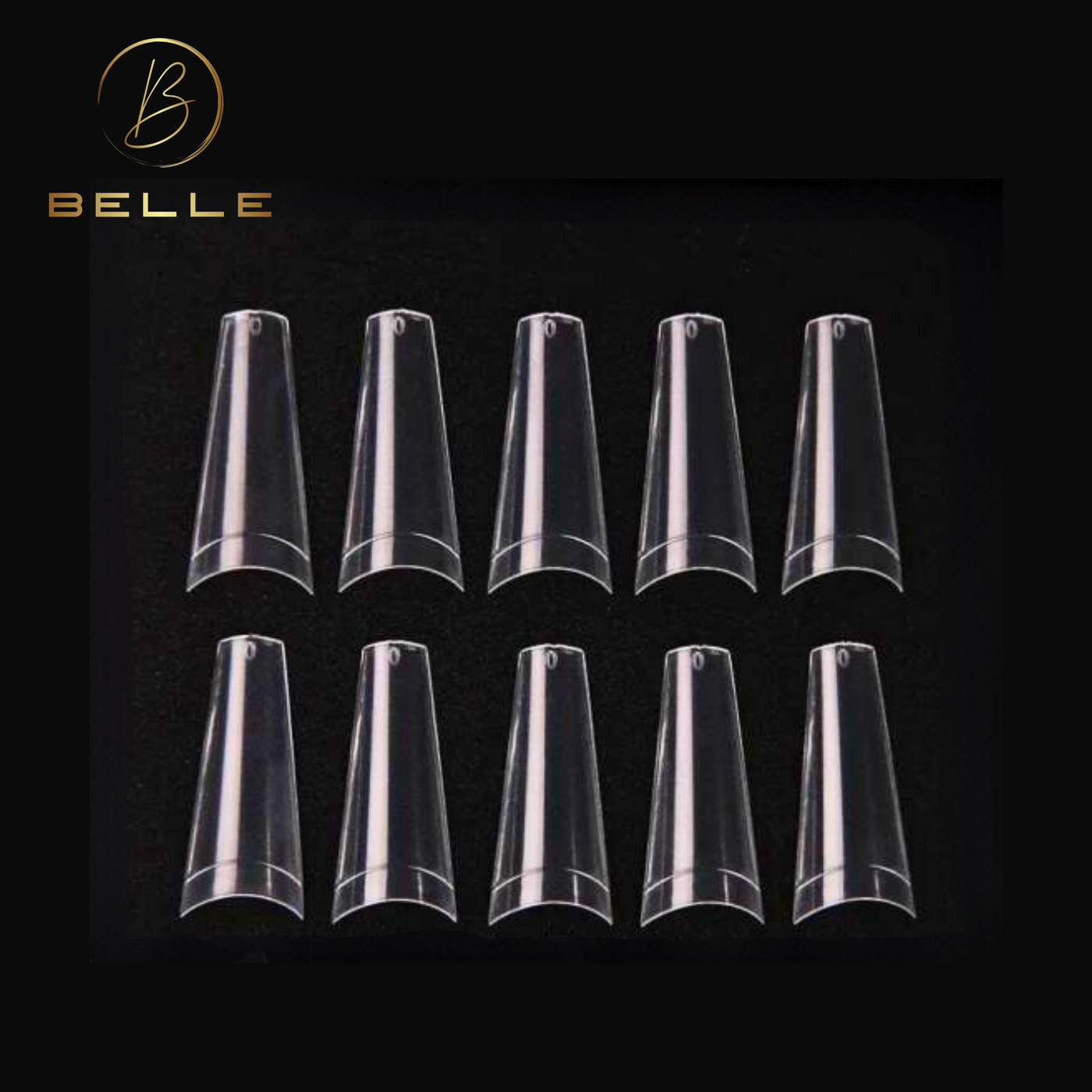 Belle Beauty coffin nail tips sizes