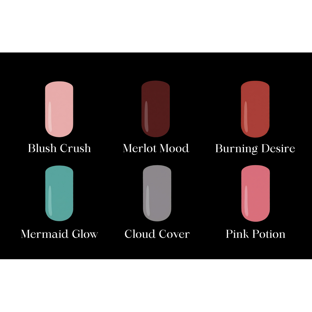 Belle Beauty Beginner Kit Gel Nail Polish Colours