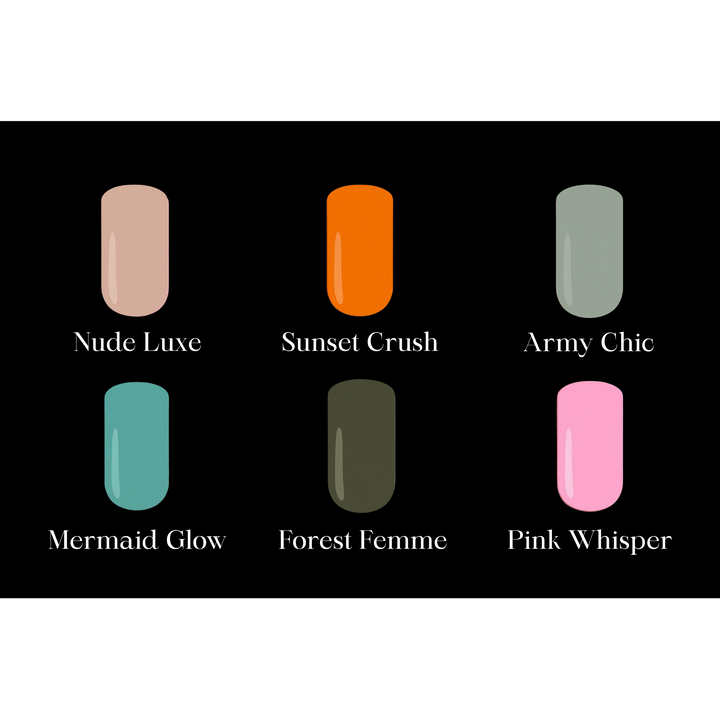 Belle Beauty Beginner Kit Gel Nail Polish Colours
