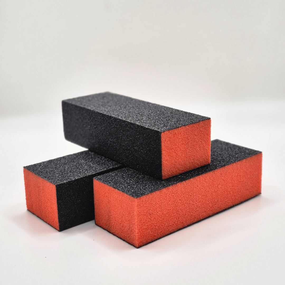 Orange Buffer Block in a 3 pack